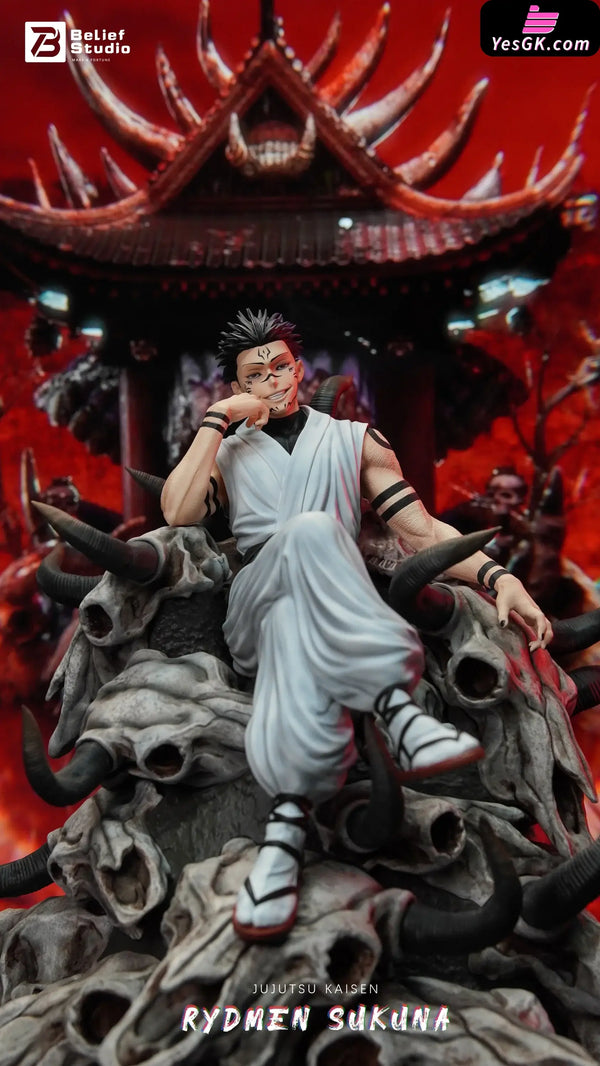 Jujutsu Kaisen 1st Sitting Fushiguro Megumi Sukuna Statue - Belief Studio [In-Stock] Jujutsu Kaisen