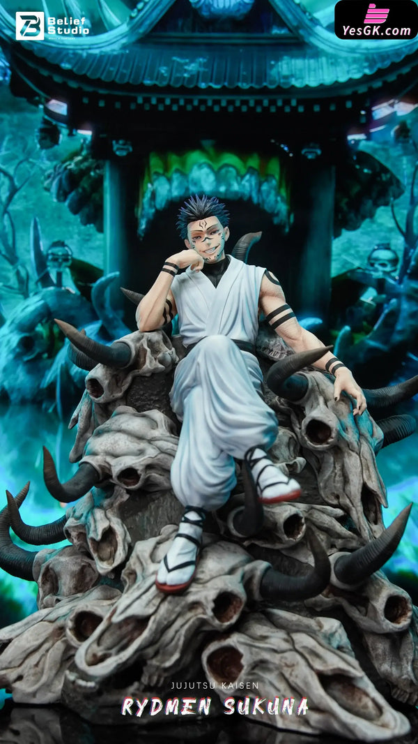Jujutsu Kaisen 1st Sitting Fushiguro Megumi Sukuna Statue - Belief Studio [In-Stock] Jujutsu Kaisen