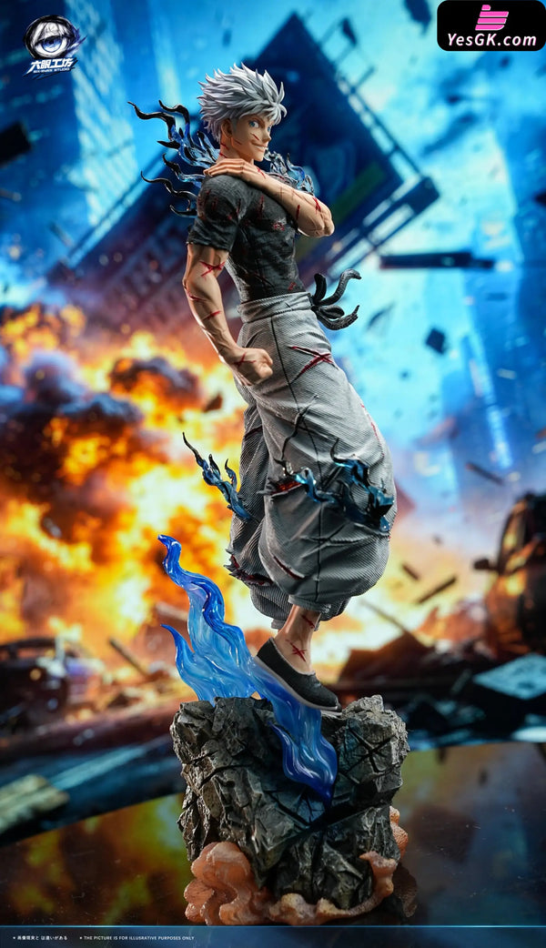 Jujutsu Kaisen Battle-Damaged Gojo Satoru Statue - Six Eyes Studio - JujutsuKaisen
