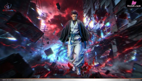 Jujutsu Kaisen Black Robe Ryomen Sukuna Statue - Li Xiang Studio