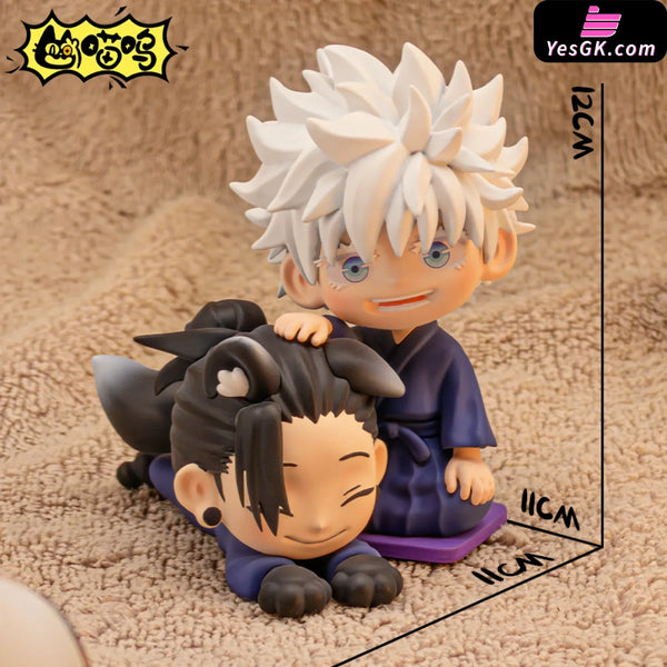 Jujutsu Kaisen Chibi Satoru Gojo & Suguru Geto Kimono Resin Statue - Miao Wu Studio [Pre-Order]