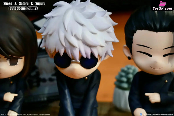 Jujutsu Kaisen Cute Scene Series #5 Trio Gojo & Geto & Shoko GK Statue - Real Creation Studio [Pre-Order] Jujutsu Kaisen