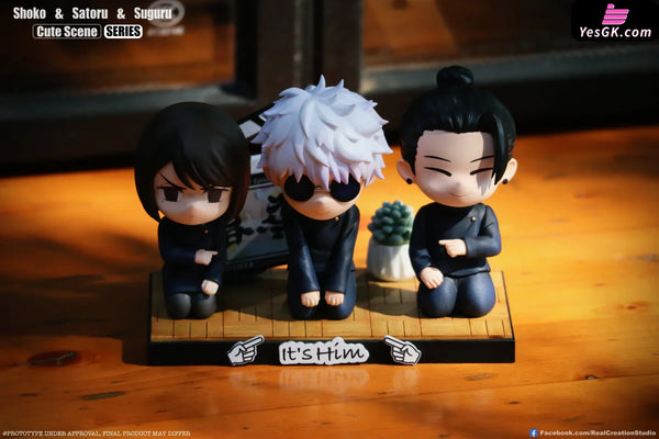 Jujutsu Kaisen Cute Scene Series #5 Trio Gojo & Geto & Shoko GK Statue - Real Creation Studio [In-Stock] Jujutsu Kaisen