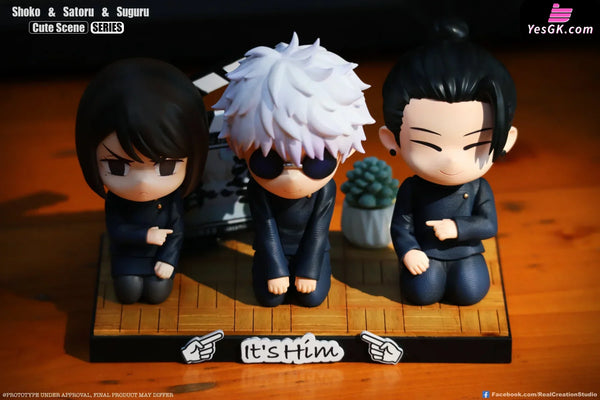 Jujutsu Kaisen Cute Scene Series #5 Trio Gojo & Geto & Shoko GK Statue - Real Creation Studio [In-Stock] Jujutsu Kaisen