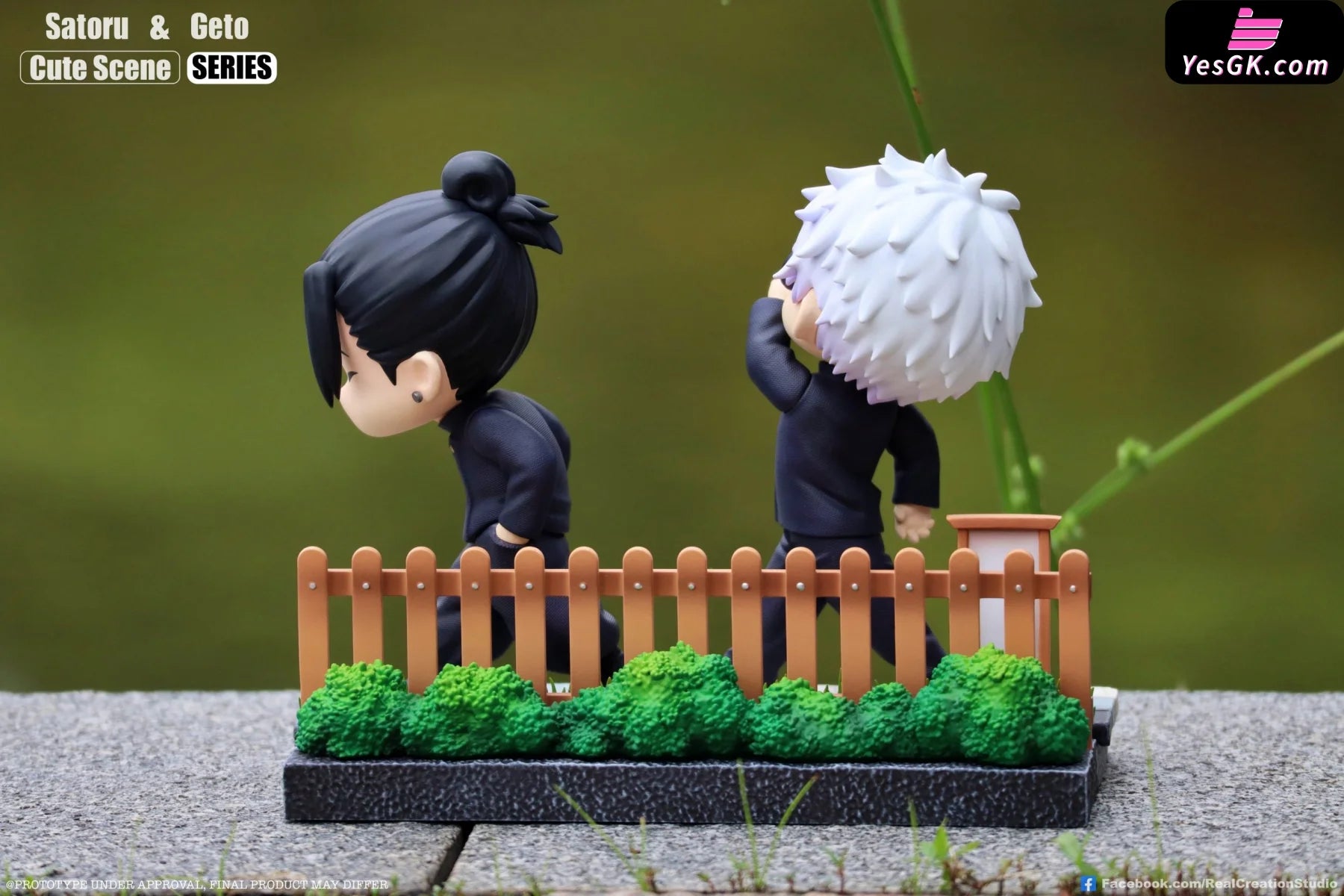 Jujutsu Kaisen Cute Scene Series: Gojo Satoru & Suguru Geto Street Gang Statue - Real Creation
