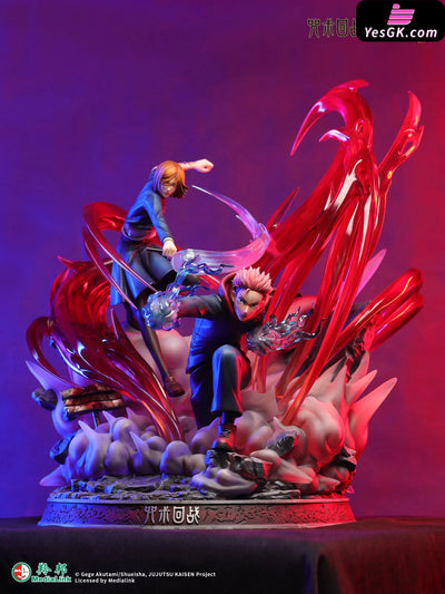 Jujutsu Kaisen Itadori Yuji Nobara Kugisaki: Black Flash Genuine Authorized Statue(Licensed) -