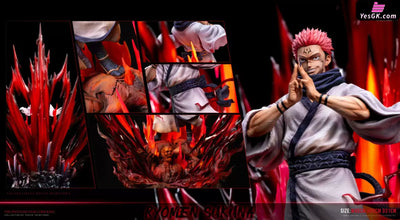 Jujutsu Kaisen Ryomen Sukuna Pink-haired Man with An Evil Smile GK Statue - Real world Studio [Pre-Order]