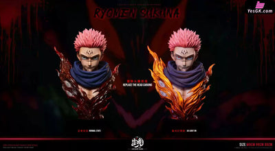 Jujutsu Kaisen Ryomen Sukuna Pink-haired Man with An Evil Smile GK Statue - Real world Studio [Pre-Order]