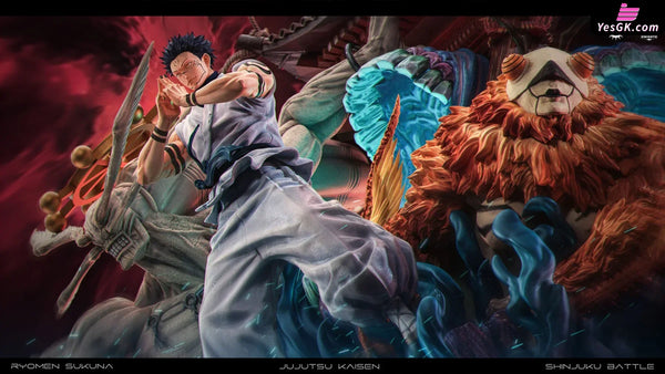 Jujutsu Kaisen S02 Sukuna the Battle of the Demon Realm Shinjuku GK Statue - ZanyJoke Studio & Temple Studio