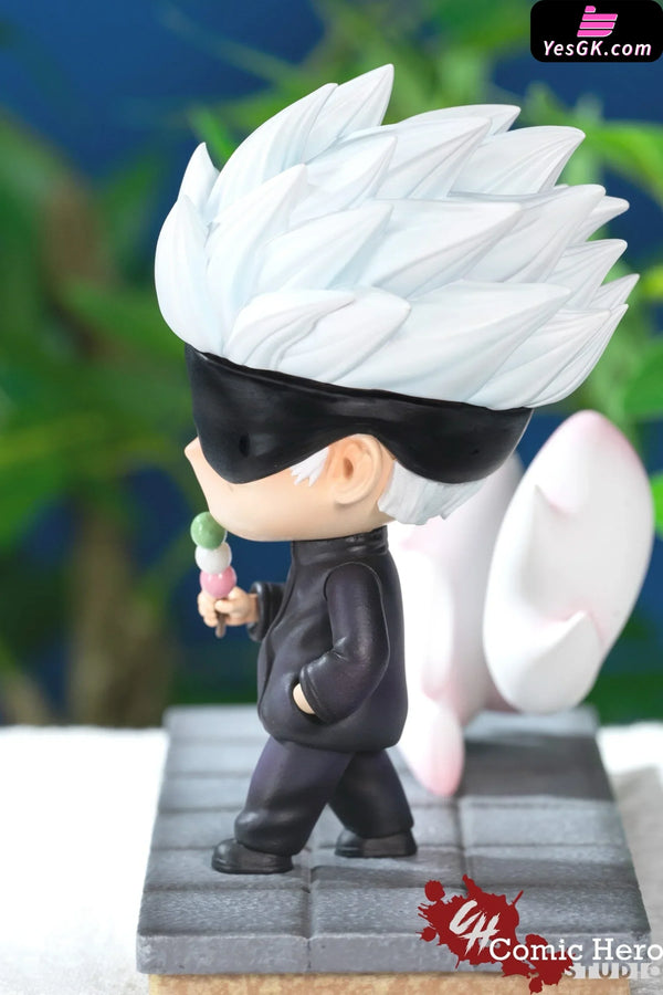 Jujutsu Kaisen Satoru Gojo And Cat Resin Statue - Comic Hero Studio [Pre-Order]