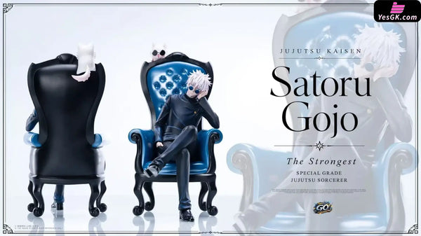 Jujutsu Kaisen Satoru Gojo on Blue Chair Statue - GO FIGURE Studio