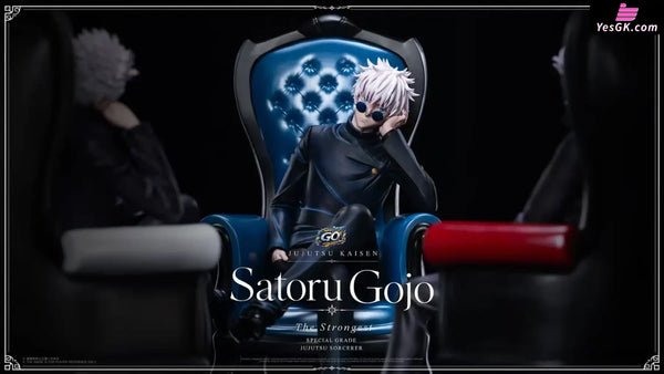 Jujutsu Kaisen Satoru Gojo on Blue Chair Statue - GO FIGURE Studio
