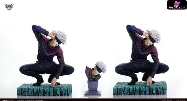 Jujutsu Kaisen Squatting Satoru Gojo Statue - Firefly Studio