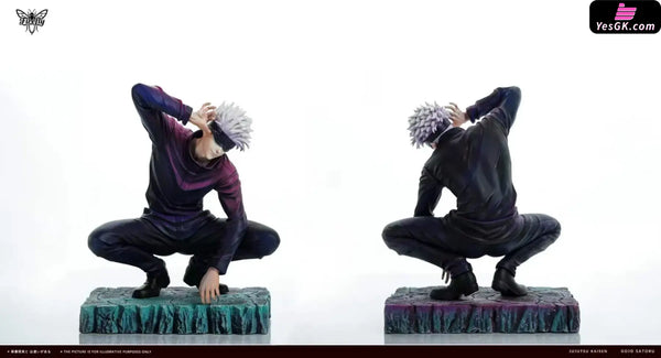 Jujutsu Kaisen Squatting Satoru Gojo Statue - Firefly Studio