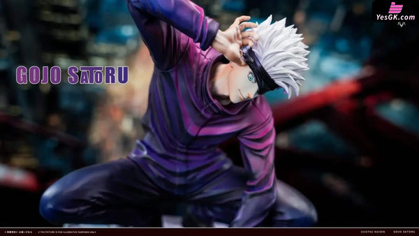 Jujutsu Kaisen Squatting Satoru Gojo Statue - Firefly Studio