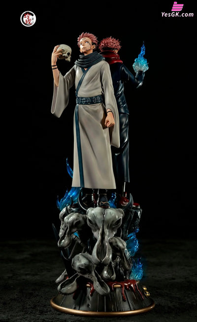 Jujutsu Kaisen Yuji And Sukuna Resin Statue - Ling Long Studio [In Stock]