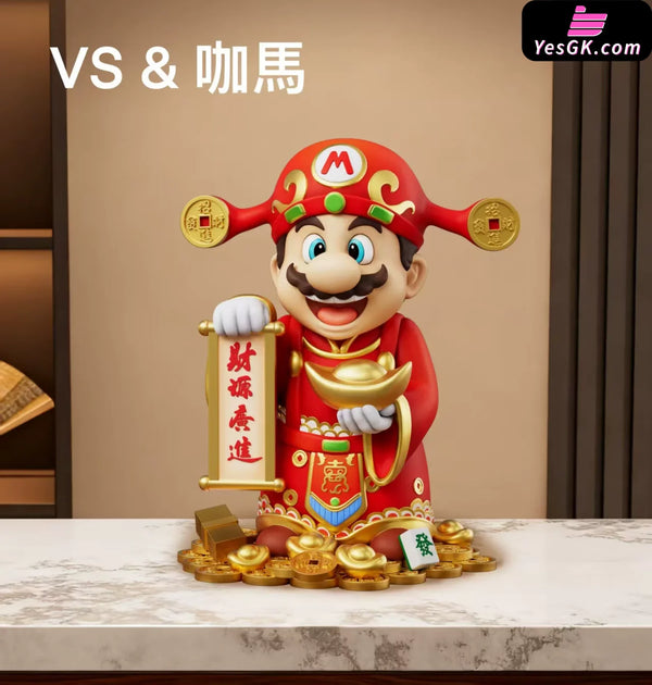 Jumpman Bring Wealth Mario GK Statue - Ka Ma Mo Wan Studio & VS Studio [Pre-Order] - Jumpman