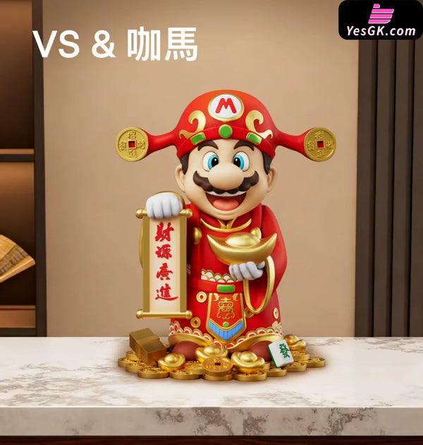 Jumpman Bring Wealth Mario GK Statue - Ka Ma Mo Wan Studio & VS Studio [Pre-Order] - Jumpman