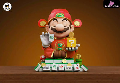 Jumpman Mahjong God Plumber Mario Lucky ornament 1/6 GK Statue - Wan Bei Studio [Pre-Order] - Jumpman