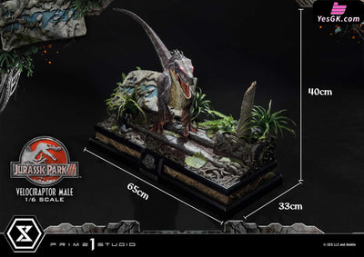 Jurassic Park Iii (Film) Velociraptor Male Lmcjp-10 Lmcjp-10S Statue - Prime 1 Studio [Pre-Order]