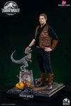 Jurassic World 2 Owen Grady & Little Blue Statue - Infinity Studio [Pre-Order]