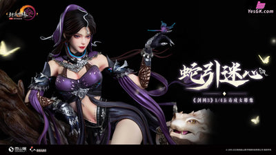 JX Online 3 Five Poisons (WuDu) Adult Female 1/4 Statue (Licensed) - Light Year Studio [In-Stock] - Full Payment