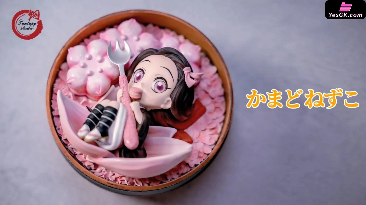 Kamado Nezuko Eating Macaron Resin Statue - Fantasy Studio [Pre-Order]