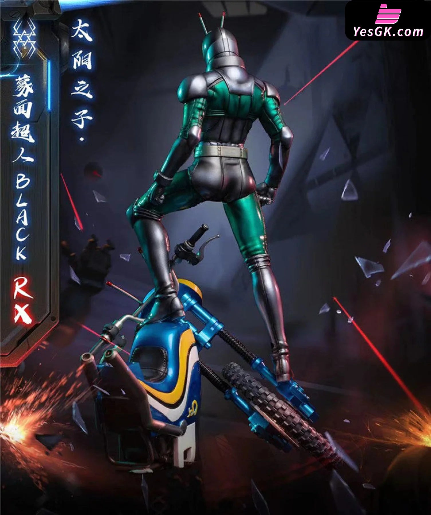 Kamen Rider Black Rx Child Of The Sun Resin Statue - Yu Studio [In Stock] Kamenrider