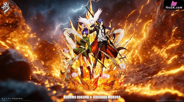 Katekyo Hitman Reborn Chrome Dokuro & Mukuro Rokudo Statue - Lue Ying Studio [In-Stock] - Full Payment - Reborn
