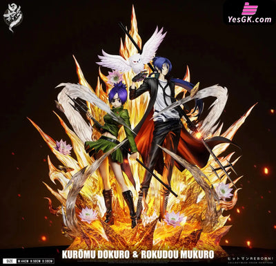 Katekyo Hitman Reborn Chrome Dokuro & Mukuro Rokudo Statue - Lue Ying Studio [In-Stock] - Full Payment - Reborn