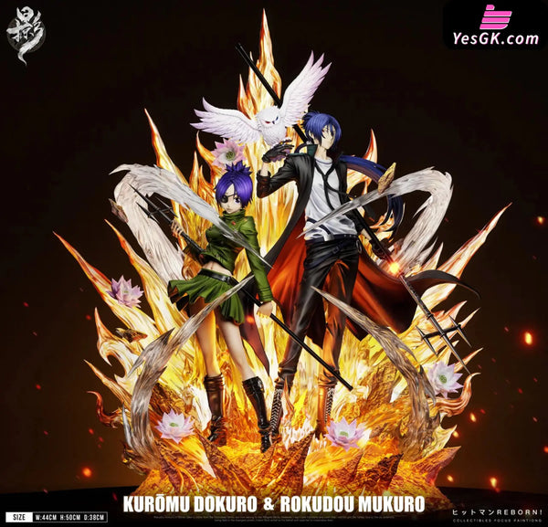 Katekyo Hitman Reborn Chrome Dokuro & Mukuro Rokudo Statue - Lue Ying Studio [In-Stock] - Full Payment - Reborn