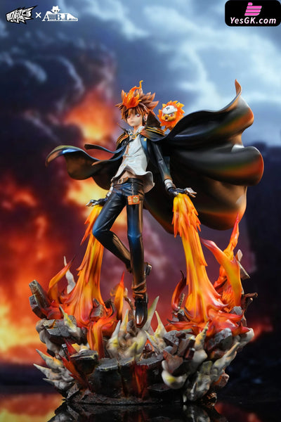 Katekyo Hitman Reborn Sawada Tsunayoshi the Tenth Generation Leader of the Vongola GK Statue - Ji ke Studio &