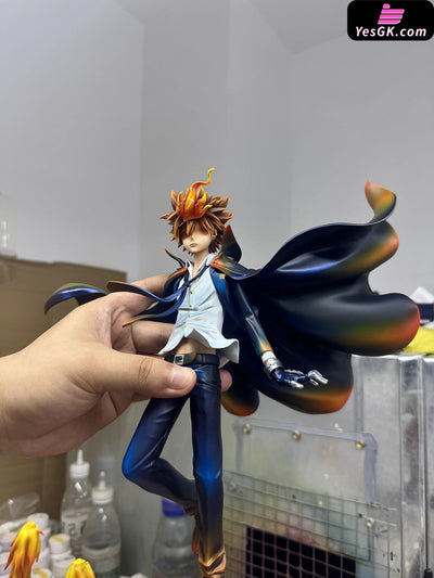 Katekyo Hitman Reborn Sawada Tsunayoshi the Tenth Generation Leader of the Vongola GK Statue - Ji ke Studio &