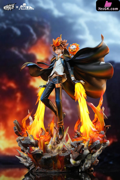 Katekyo Hitman Reborn Sawada Tsunayoshi the Tenth Generation Leader of the Vongola GK Statue - Ji ke Studio &