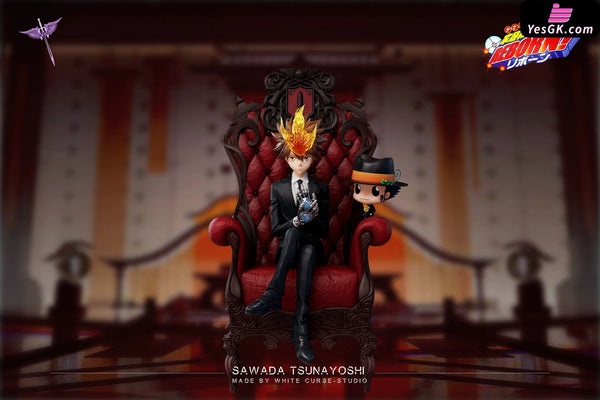 Katekyo Hitman Reborn Sofa Sitting Series 001 Tsunayoshi Sawada GK Statue - White Curse Studio [In-Stock] - Full