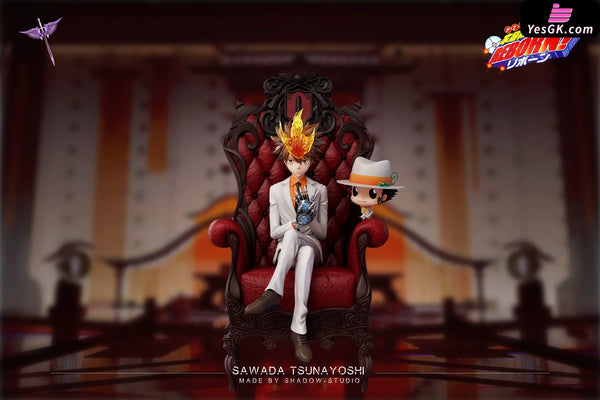 Katekyo Hitman Reborn Sofa Sitting Series 001 Tsunayoshi Sawada GK Statue - White Curse Studio [In-Stock] - Full