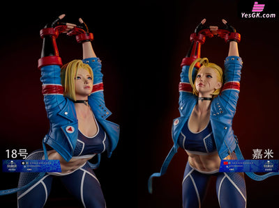 Dragon Ball & Street Fighter Ii: The World Warrior Killer Bee - Cammy Android 18 Statue Lazy Dog