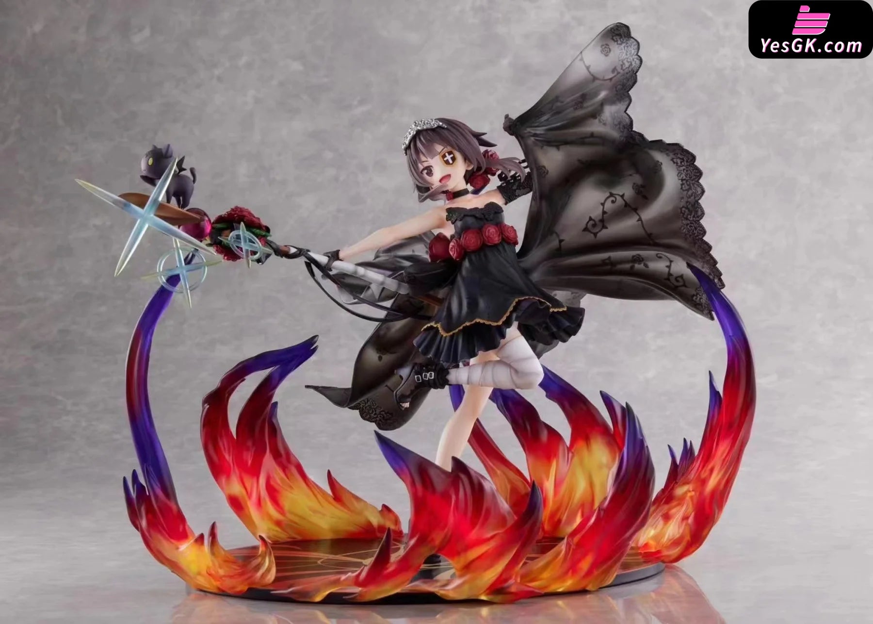 Konosuba: Gods Blessing On This Wonderful World! Megumin Inky Rose Dress Statue - F:nex Studio