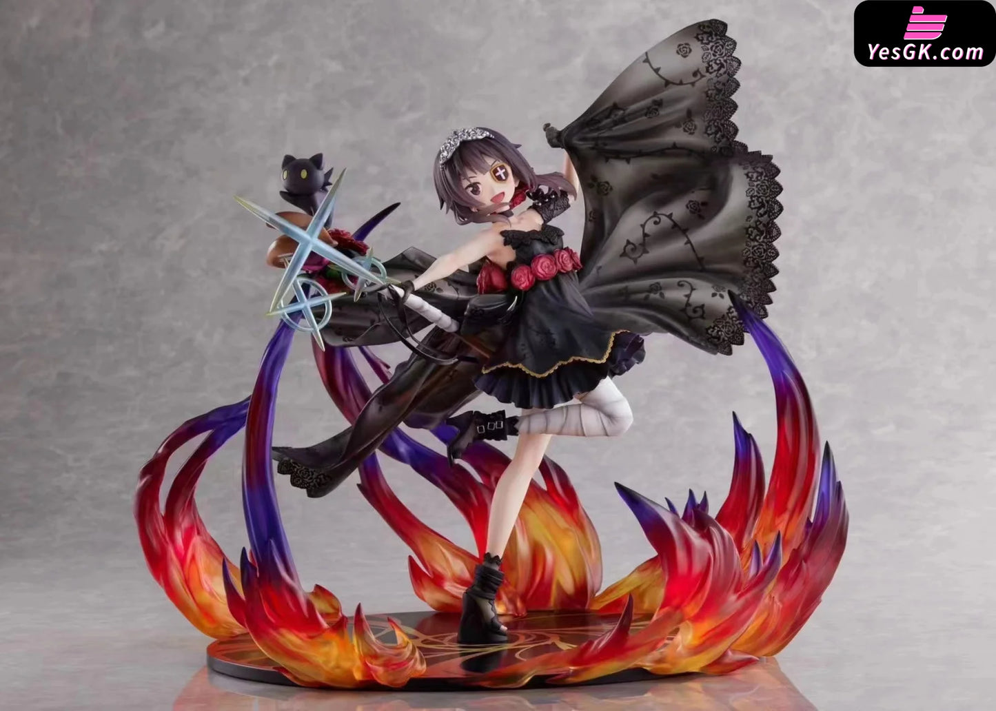 Konosuba: Gods Blessing On This Wonderful World! Megumin Inky Rose Dress Statue - F:nex Studio