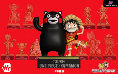 Kumamon And Luffy Resin Statue - Wh Studio [Pre-Order]