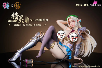 Kuroinu Twin Series 002 Kuroinu & Elf GK Statue - Dragon Studio & POP Studio [Pre-Order Closed] Deposit / Elf B Others