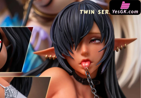Kuroinu Twin Series 002 Kuroinu & Elf GK Statue - Dragon Studio & POP Studio [Pre-Order Closed] Others
