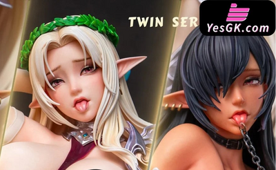 Kuroinu Twin Series 002 Kuroinu & Elf GK Statue - Dragon Studio & POP Studio [Pre-Order Closed] Others