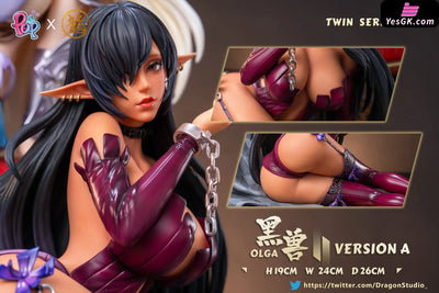Kuroinu Twin Series 002 Kuroinu & Elf GK Statue - Dragon Studio & POP Studio [Pre-Order Closed] Others