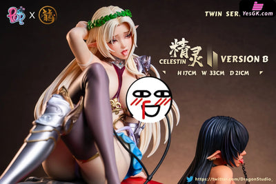 Kuroinu Twin Series 002 Kuroinu & Elf GK Statue - Dragon Studio & POP Studio [Pre-Order Closed] Others