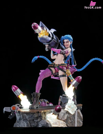 League Of Legends Jinx Vi 16 Scale Statue Bundle Statue - Pure Arts Studio [Pre-Order] Deposit /