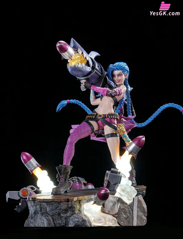 League Of Legends Jinx Vi 16 Scale Statue Bundle Statue - Pure Arts Studio [Pre-Order] Deposit /
