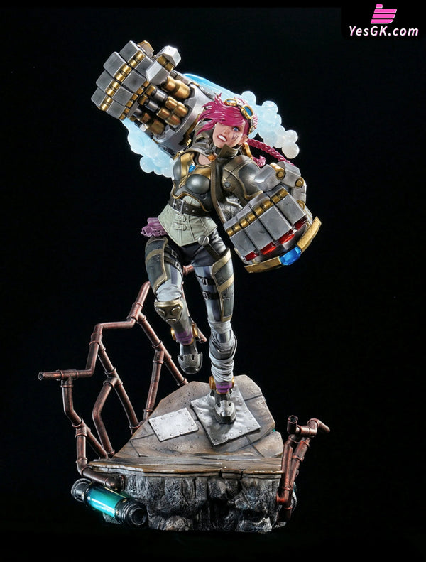 League Of Legends Jinx Vi 16 Scale Statue Bundle Statue - Pure Arts Studio [Pre-Order] Deposit /