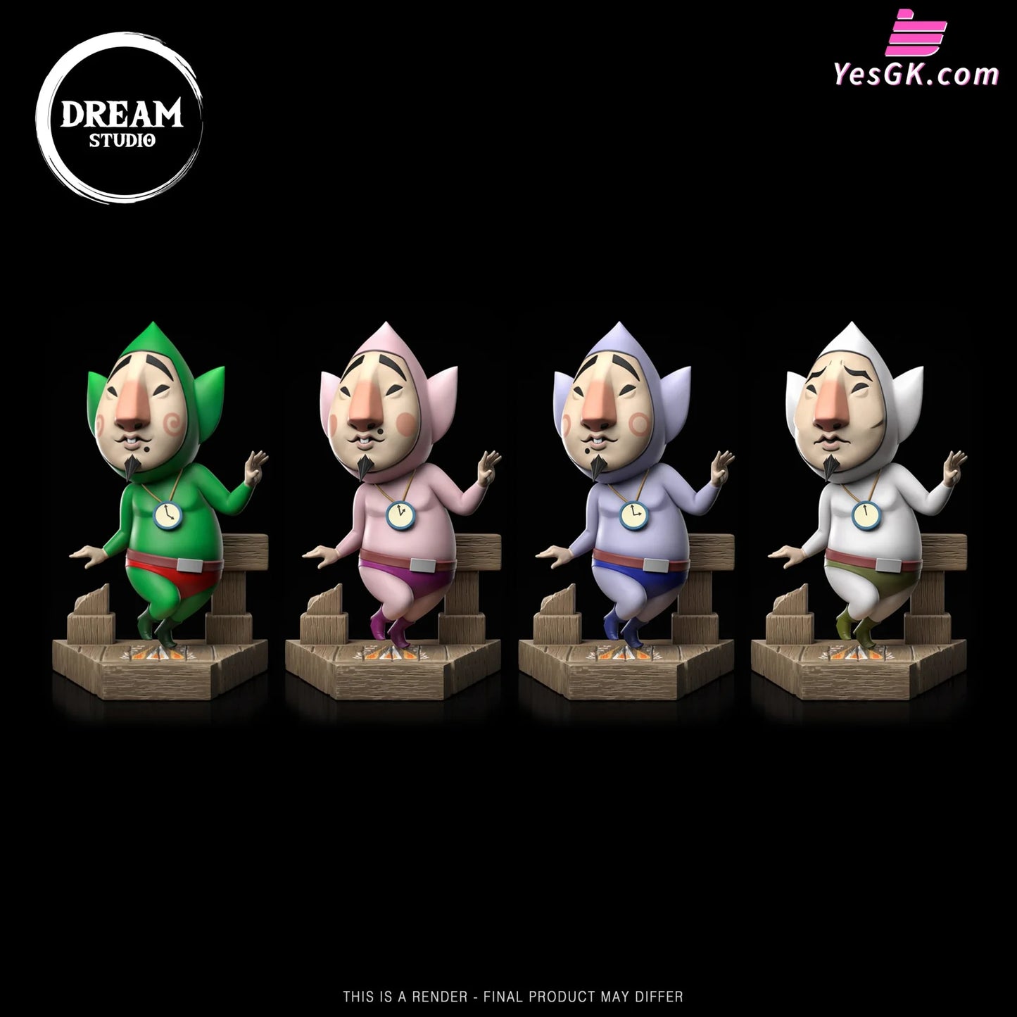 Legend Of Zelda Tingles Resin Statue - Dream Studio [Pre-Order] Deposit / Tingle Ww Set 1/7 Scale