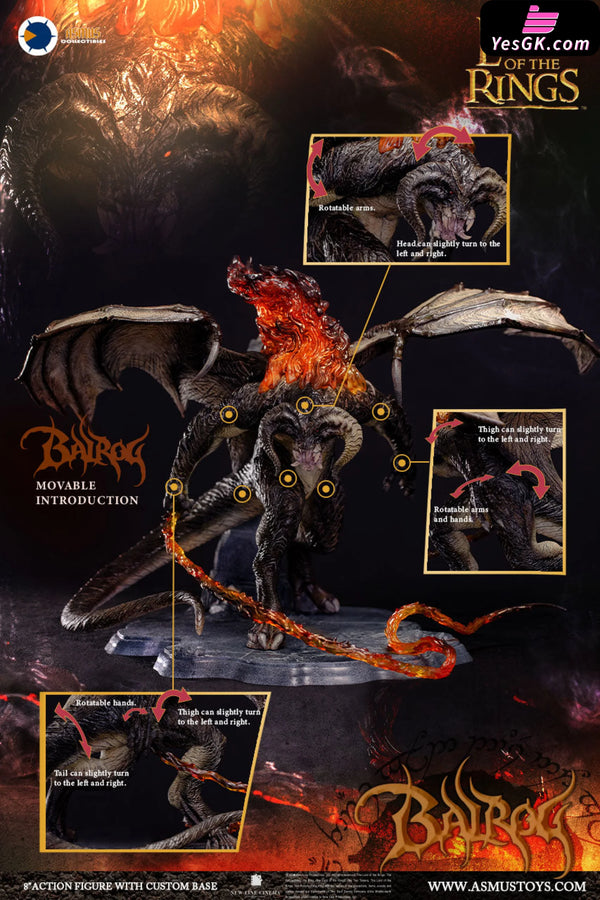 Lord Rings Balrog Licensed Action Figure - Asmus Toys Studio [In-Stock] - Full Payment - Others